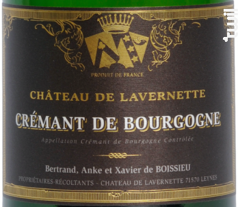 Crémant de Bourgogne - Château de Lavernette - Non millésimé - Effervescent