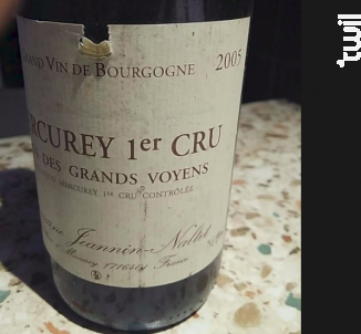 Mercurey 1er cru clos des grands voyens - Domaine Jeannin-Naltet - 2022 - Rouge