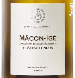 Mâcon-Igé Château London - Jean-Claude Boisset - 2020 - Blanc