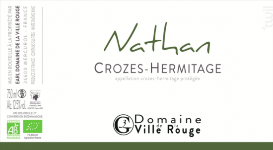 Nathan - Domaine de la Ville Rouge - 2018 - Blanc