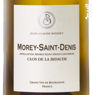 Morey-Saint-Denis Clos de la Bidaude - Jean-Claude Boisset - 2008 - Blanc