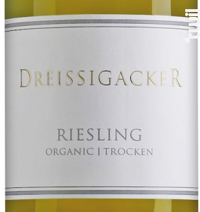 ORGANIC - RIESLING - DREISSIGACKER - 2022 - Blanc