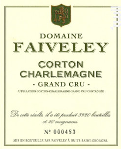 CORTON-CHARLEMAGNE - Domaine Faiveley - 2022 - Blanc