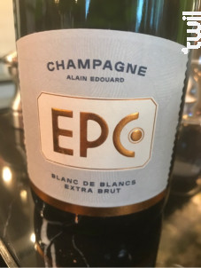 EPC Blanc de Blancs Extra Brut - Champagne Alain Edouard - Non millésimé - Effervescent