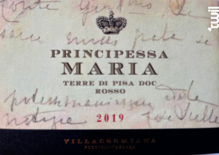 Principessa Maria - Villa Cosmiana - 2019 - Rouge