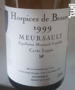 Meursault Cuvée Loppin - Hospices de Beaune - 2022 - Blanc