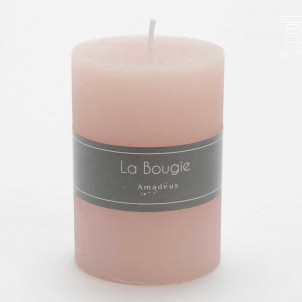 Bougie Petit Cylindre 7 X 10 Cm Rose lot De 6 - Amadeus -  - 