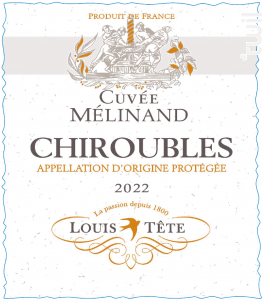 MELINAND - Louis Tête - 2022 - Rouge