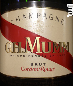 Brut Cordon Rouge - G.H. Mumm - Non millésimé - Effervescent