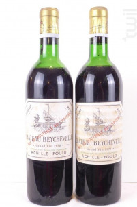 Coffret 2 bouteilles - Château Beychevelle - Château Beychevelle - 1970 - Rouge