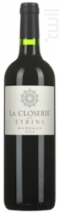 La Closerie Des Eyrins - Château des Eyrins - 2020 - Rouge
