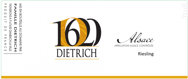 Riesling - Famille Dietrich - 2021 - Blanc