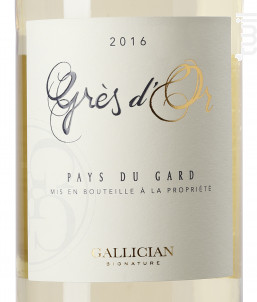 Grès d'Or - La Cave de Gallician - 2019 - Blanc