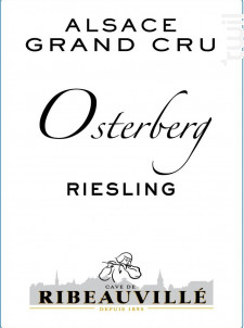 Riesling Grand Cru Osterberg - Cave de Ribeauvillé - 2017 - Blanc