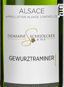Gewurztraminer - Scheidecker et Fils - 2018 - Blanc
