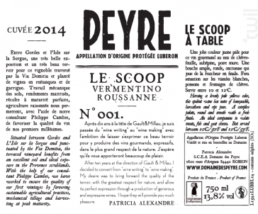 N°001 Le Scoop - Domaine des Peyre - 2019 - Blanc