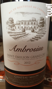 Ambrosius - Château Milon - 2019 - Rouge