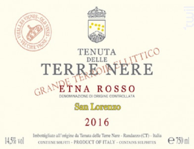 Etna Rosso San Lorenzo - Tenuta delle Terre Nere - 2021 - Rouge