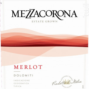 Merlot Trentino Dolomiti - Mezzacorona - Non millésimé - Rouge