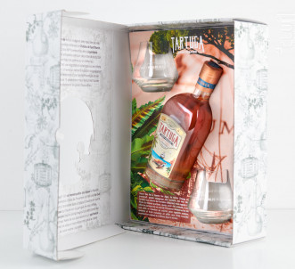 Coffret Rhum Tartuga + 2 verres - Liquoristerie de Provence - Non millésimé - 