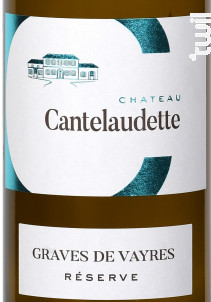 Château Cantelaudette Réserve - Château  Cantelaudette - 2018 - Blanc