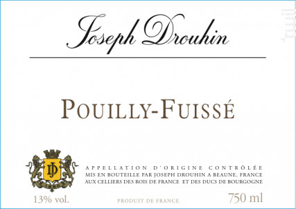 Pouilly-Fuissé - Maison Joseph Drouhin - 2022 - Blanc
