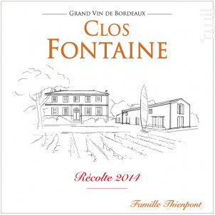 Château Clos Fontaine - Terroir de Crus - 2018 - Rouge