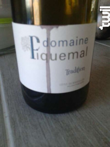 Tradition - Domaine Piquemal - 2018 - Rouge