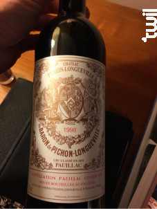 Château Longueville - Château Pichon-Longueville - 1998 - Rouge