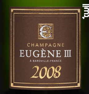 MILLÉSIME 2010 BRUT - Champagne Eugène III - 2010 - Effervescent