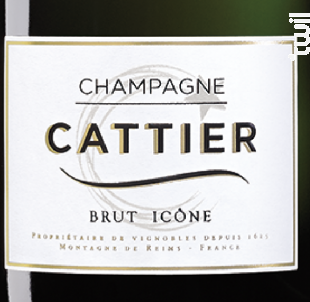 Brut Icône - Champagne Cattier - Non millésimé - Effervescent