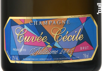 Cuvée Cécile - Champagne Dérouillat - Non millésimé - Effervescent
