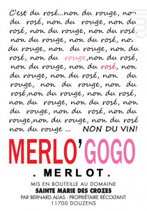 Merlo'Gogo - Domaine Sainte Marie des Crozes - 2020 - Rouge