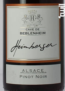 Pinot Noir - Cave de Beblenheim - 2023 - Rouge