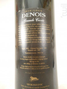 Grande Cuvée - Vignobles J.L Denois - 2001 - Rouge