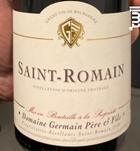 Saint-Romain - Domaine Germain Père et Fils (Patrick et Arnaud) - 2021 - Rouge