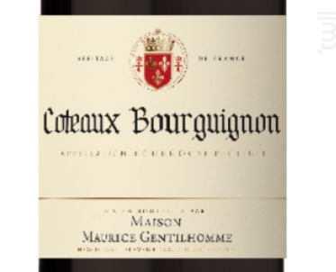 Coteaux Bourguignon - Maison Maurice Gentilhomme - 2020 - Rouge