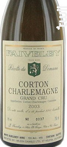 CORTON-CHARLEMAGNE - Domaine Faiveley - 1992 - Blanc