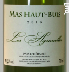 Les Agrunelles - Mas Haut Buis - 2015 - Blanc