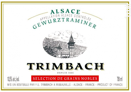 Gewurztraminer « Sélection de Grains Nobles » - Trimbach - 2007 - Blanc