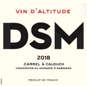 DSM Vin d'altitude - Jeff Carrel - 2018 - Rouge