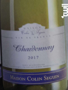 Chardonnay Excellence - Maison Colin Seguin - 2018 - Blanc