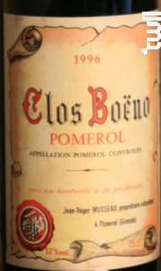 Chateau Boeno - Château Boeno - 1996 - Rouge