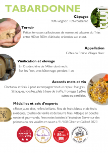 La Tabardonne - Domaine Saint Amant - 2022 - Blanc