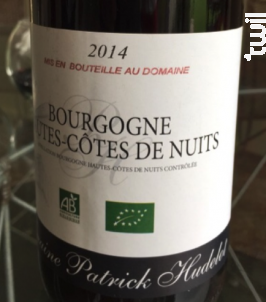Bourgogne Hautes Côtes de Nuits - Domaine Patrick Hudelot - 2020 - Rouge