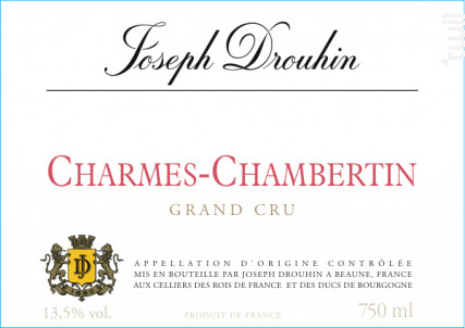 Charmes Chambertin Grand Cru - Maison Joseph Drouhin - 2013 - Rouge