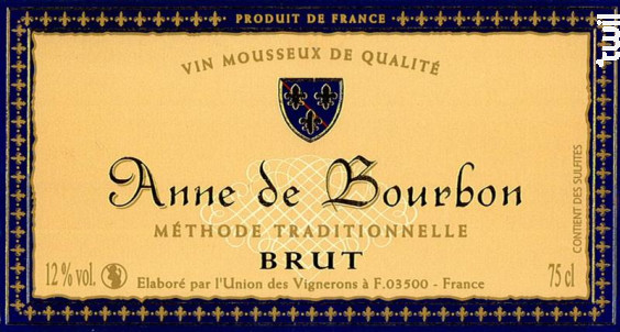 Anne de Bourbon - Union des Vignerons de Saint-Pourcain - Non millésimé - Effervescent