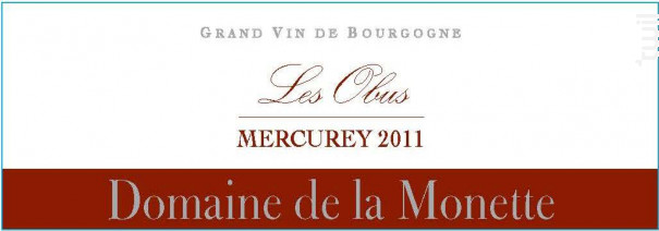 Les Obus - Domaine De La Monette - 2024 - Blanc