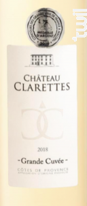 Grande cuvée Blanc - Château Clarettes - 2019 - Blanc