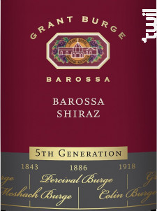 5th generation - shiraz - GRANT BURGE - 2018 - Rouge
